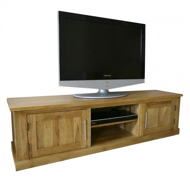 Delamere Solid Oak Plasma Lcd Tv Stand | Best Price Guarantee With Solid Oak Tv Stands (View 13 of 15)