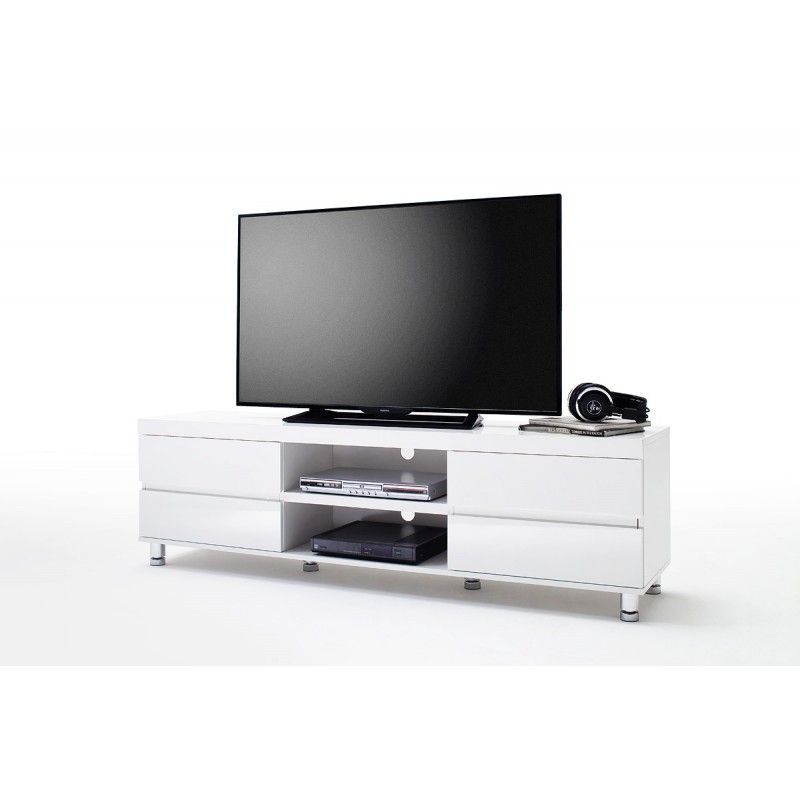 Dion I – White High Gloss Tv Unit – Tv Stands (3127 Throughout White High Gloss Tv Unit (Photo 11 of 15)