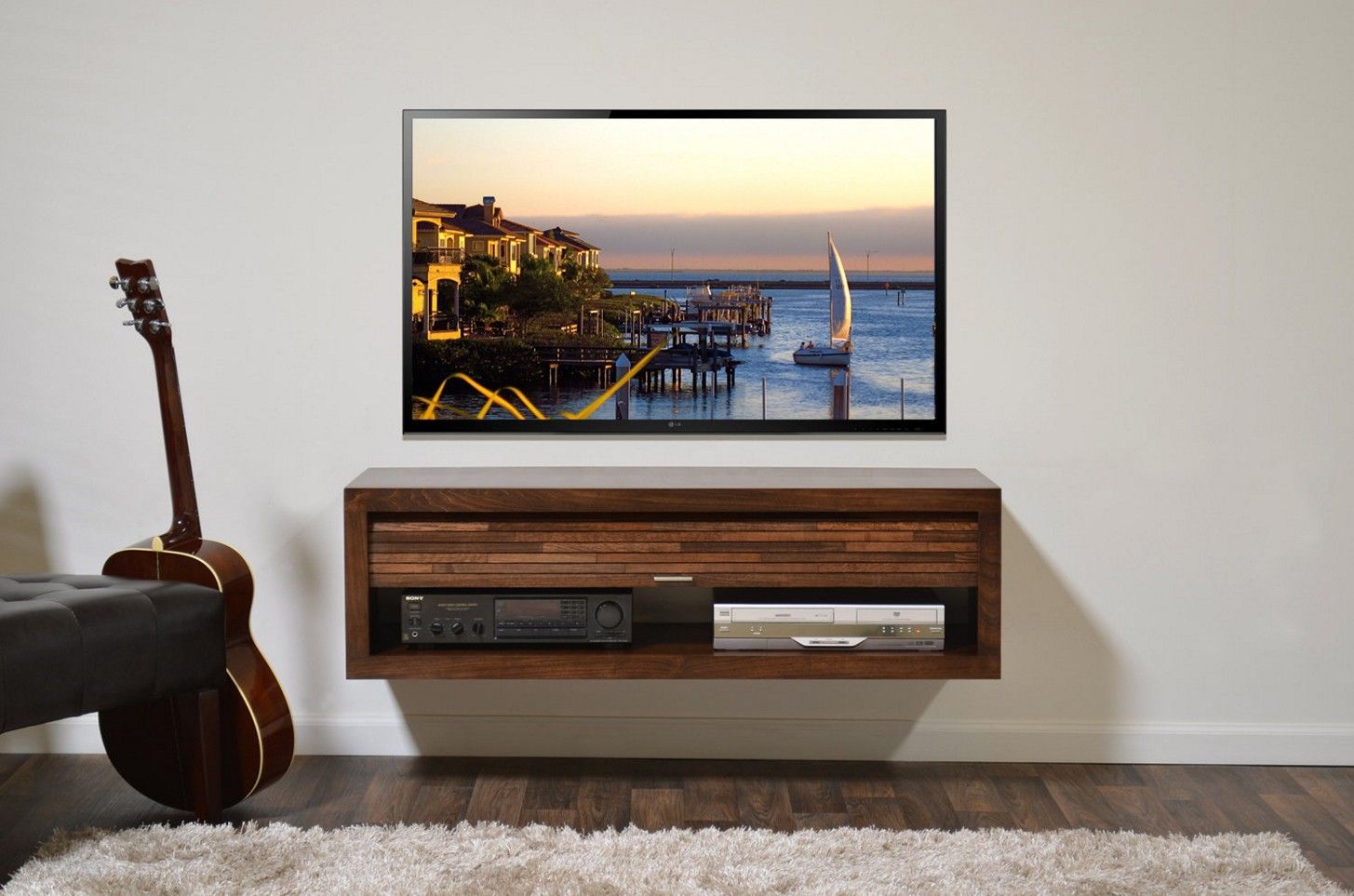 Diy Tv Stand Endless Choices For Your Room Interior Inside Alden Design Wooden Tv Stands With Storage Cabinet Espresso (View 5 of 15)