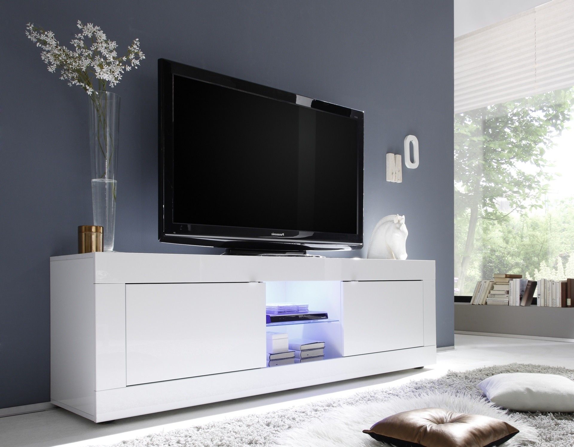 Dolcevita Ii Gloss Tv Stand – Tv Stands (1236) – Sena Home With Regard To Modern White Gloss Tv Stands (View 11 of 15)