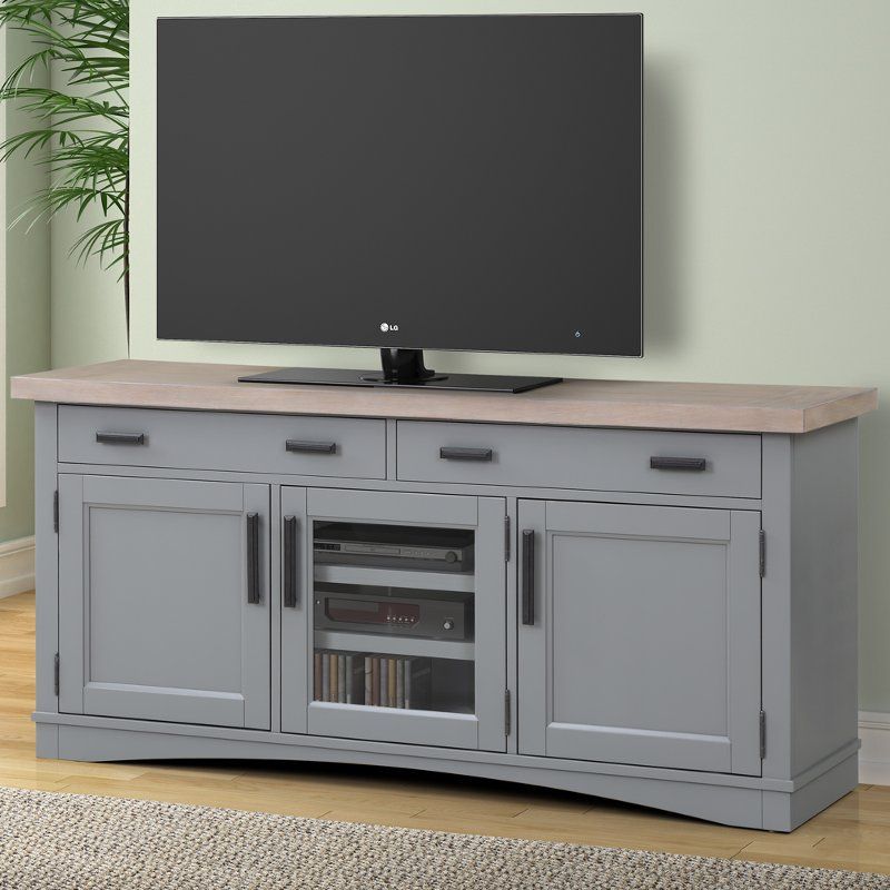 Dove Gray 63 Inch Country Tv Stand | Rc Willey Furniture Store With Penelope Dove Grey Tv Stands (View 10 of 15)