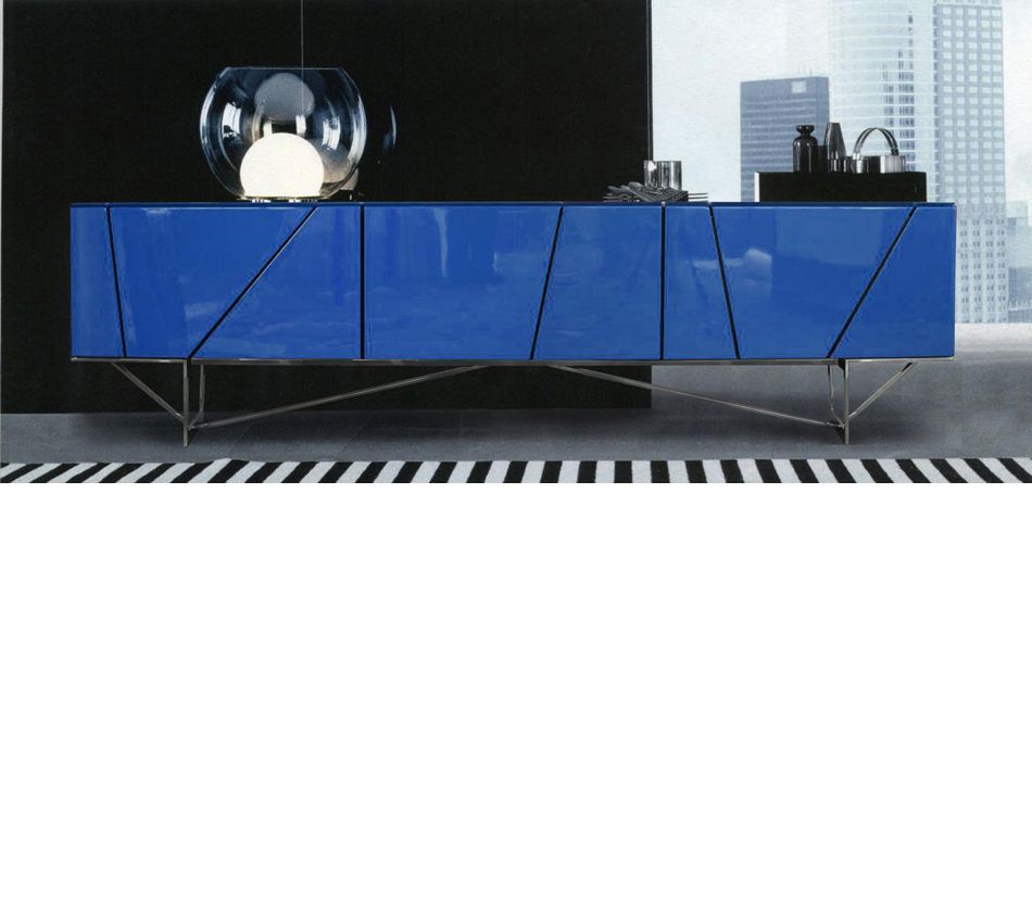Dreamfurniture – Olivia – Blue Tv Stand/buffet Inside Blue Tv Stands (Photo 11 of 15)