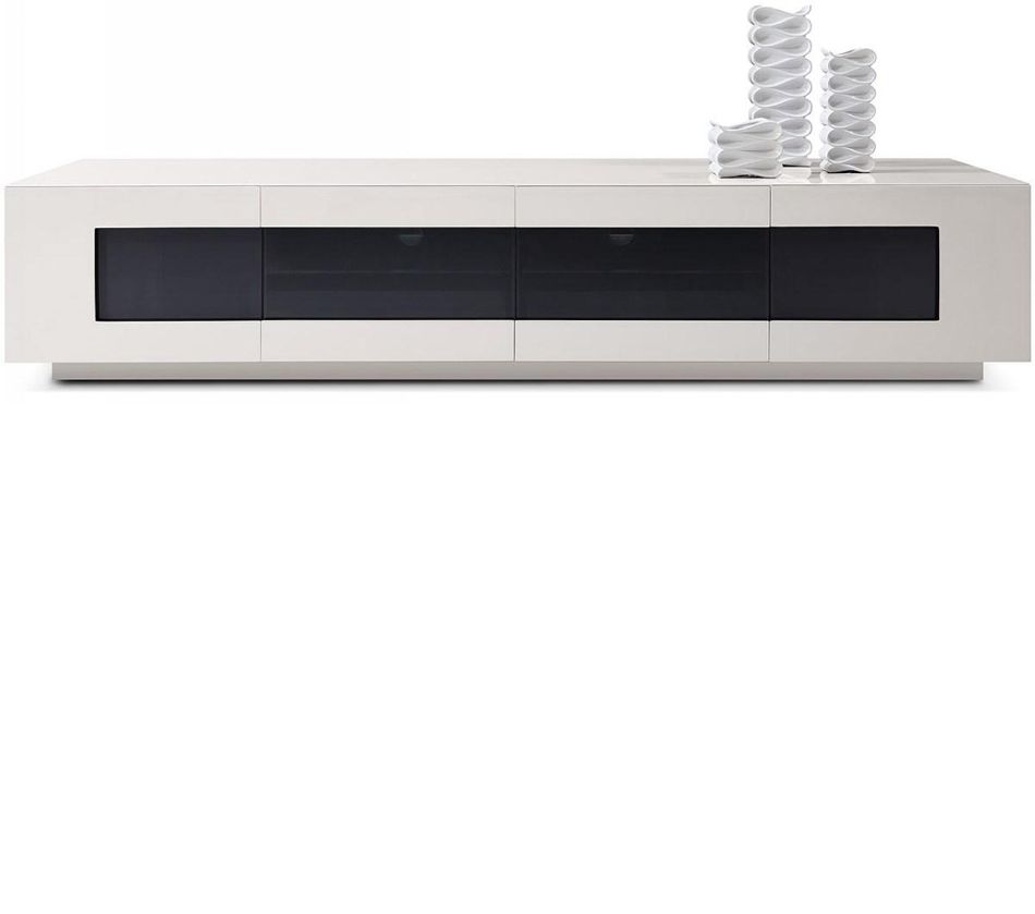 Dreamfurniture – Tv004 – Modern Glossy Grey Tv Unit Regarding Shiny Tv Stands (Photo 12 of 15)