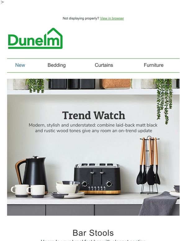Dunelm: Style Update: Matt Black And Wood Accents | Milled In Fulton Wide Tv Stands (View 12 of 15)