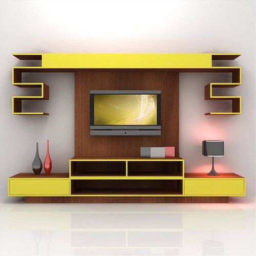 Durian Yellow Modular Lcd Tv Cabinet, Rs 45000 /unit S. N Within Modular Tv Stands Furniture (Photo 11 of 15)