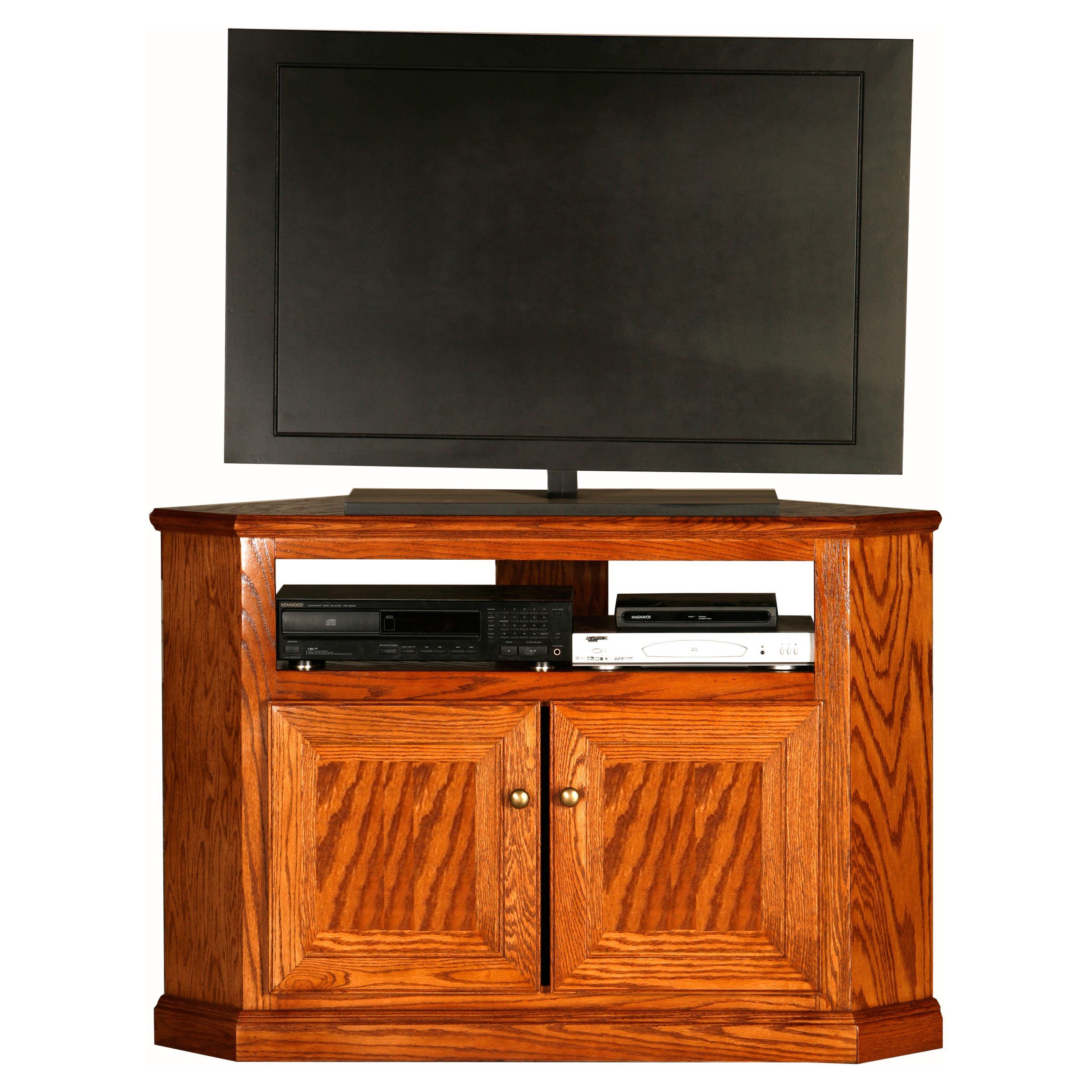 Eagle Furniture Classic Oak Customizable 46 In. Tall Throughout Corner Tv Stands For 60 Inch Flat Screens (Photo 9 of 15)