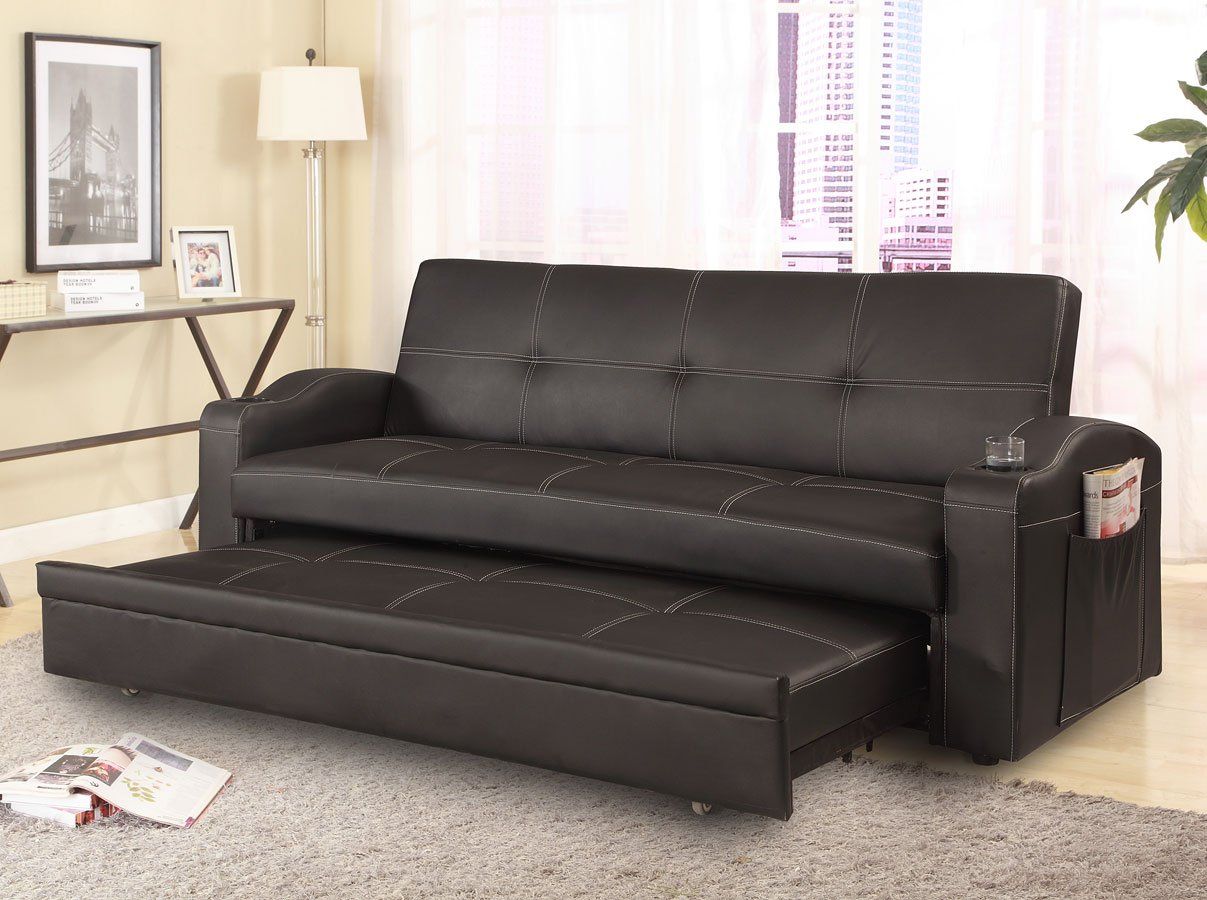 Easton Adjustable Sofa Bed Crown Mark Furniture Inside Easton Small Space Sectional Futon Sofas (View 6 of 15)