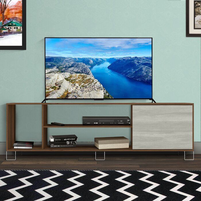 Ebern Designs Aletse Tv Stand For Tvs Up To 85" | Wayfair Regarding Bustillos Tv Stands For Tvs Up To 85&quot; (View 2 of 15)