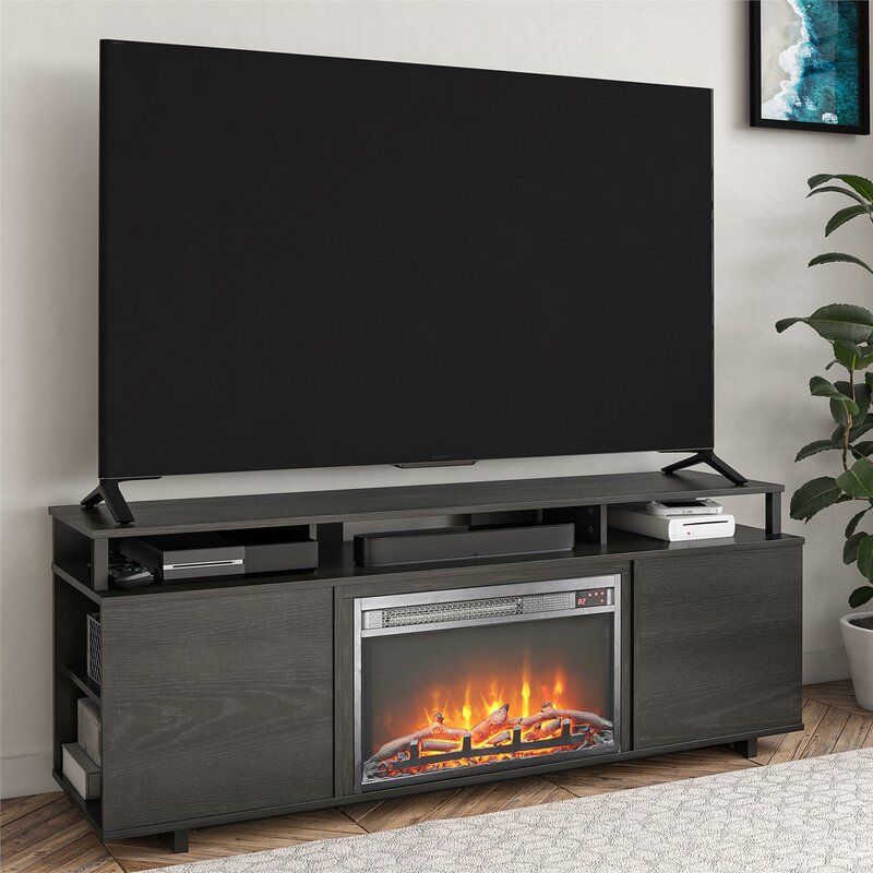 Ebern Designs Chet Tv Stand For Tvs Up To 65" With Throughout Rickard Tv Stands For Tvs Up To 65" With Fireplace Included (View 9 of 15)