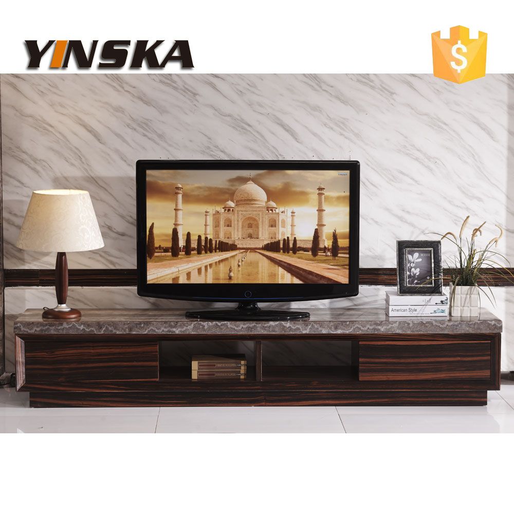 Economical Italian Design Lcd Plasma Marble Top Tv Stand Throughout Modern Black Tabletop Tv Stands (View 14 of 15)