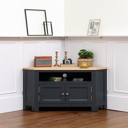 Ellwood Charcoal Large Corner Tv Unit – Up To 56" – The Throughout Compton Ivory Corner Tv Stands (View 9 of 15)