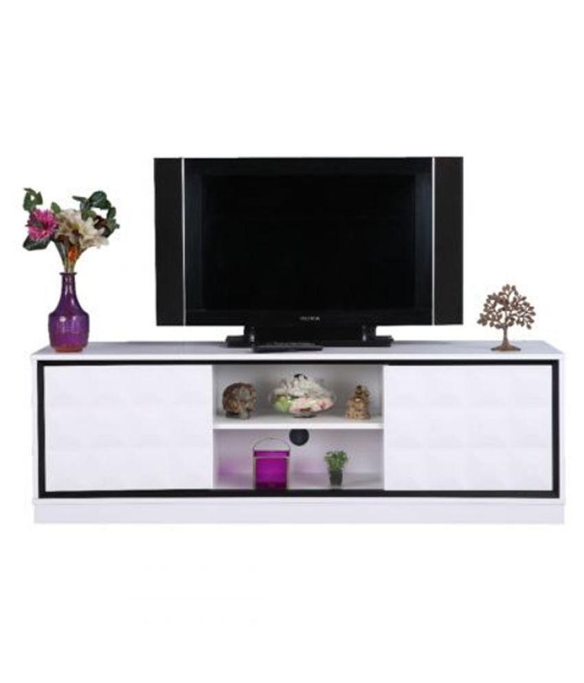 Engineered Wood Tv Unit In High Gloss White Colour – Buy In Cheap White Gloss Tv Unit (Photo 5 of 15)
