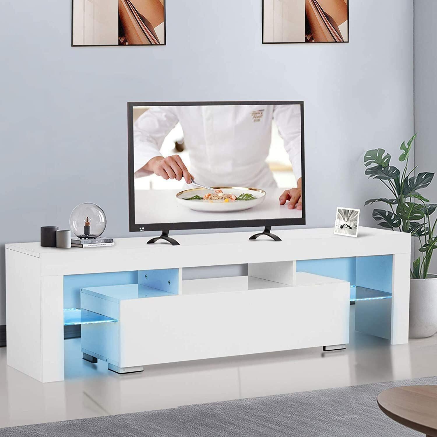 Entertainment Center For Tvs, Modern White Tv Stand With In Hannu Tv Media Unit White Stands (View 5 of 15)