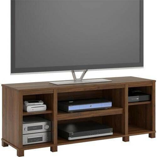 Entertainment Cubby Tv Stand, Up To 50 Inch Tv, Walnut With Wooden Tv Stands For 50 Inch Tv (View 14 of 15)