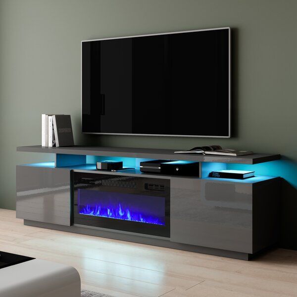 Eva K Tv Stands Tv Stand For Tvs Up To 78" With Fireplace In Ansel Tv Stands For Tvs Up To 78" (Photo 13 of 15)