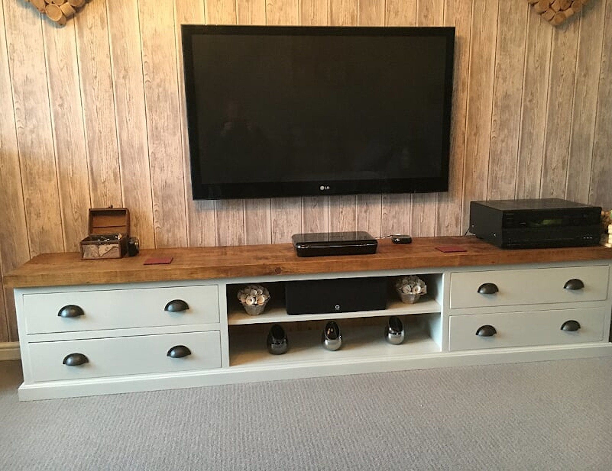 Extra Large Tv Stand Big Long Tv Cabinet Stand Media Unit For Extra Long Tv Stands (View 7 of 15)