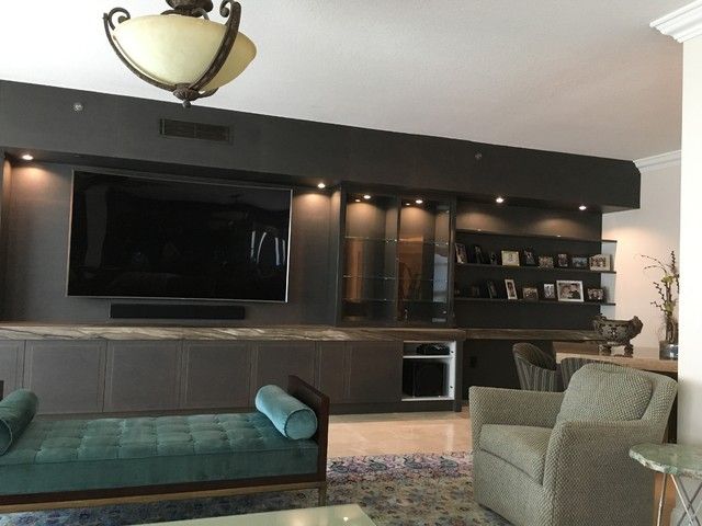 Extra Long Entertainment Unit – Contemporary – Living Room Intended For Extra Long Tv Units (Photo 12 of 15)