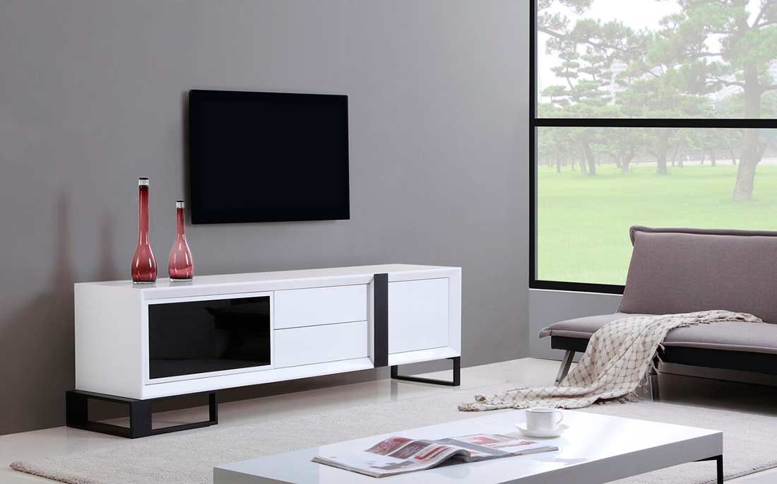 Extra Long Modern Tv Stand Bm 36 | Tv Stands Inside Cream Color Tv Stands (Photo 6 of 15)