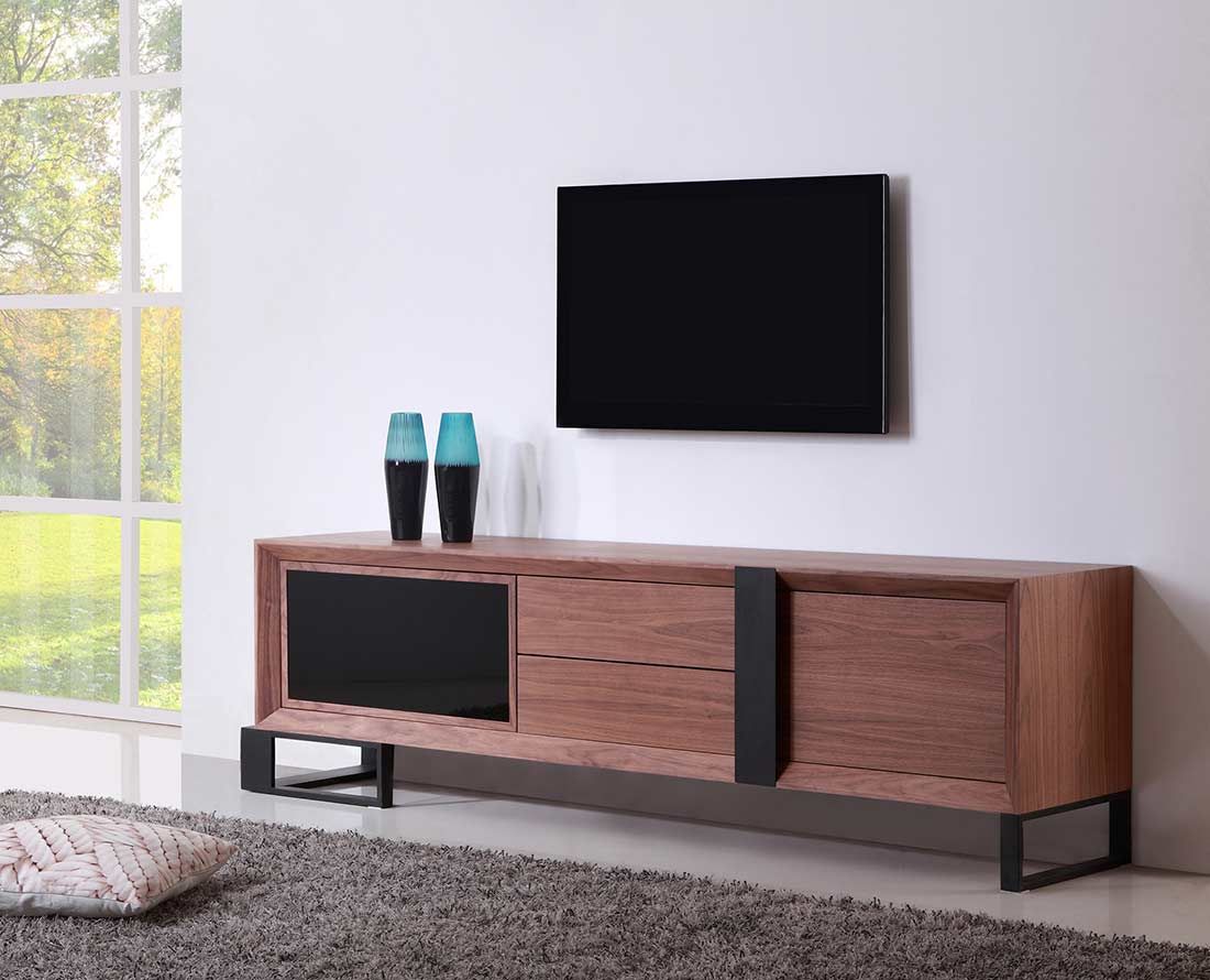 Extra Long Modern White Tv Stand Bm 36 | Tv Stands Inside White And Black Tv Stands (Photo 2 of 15)