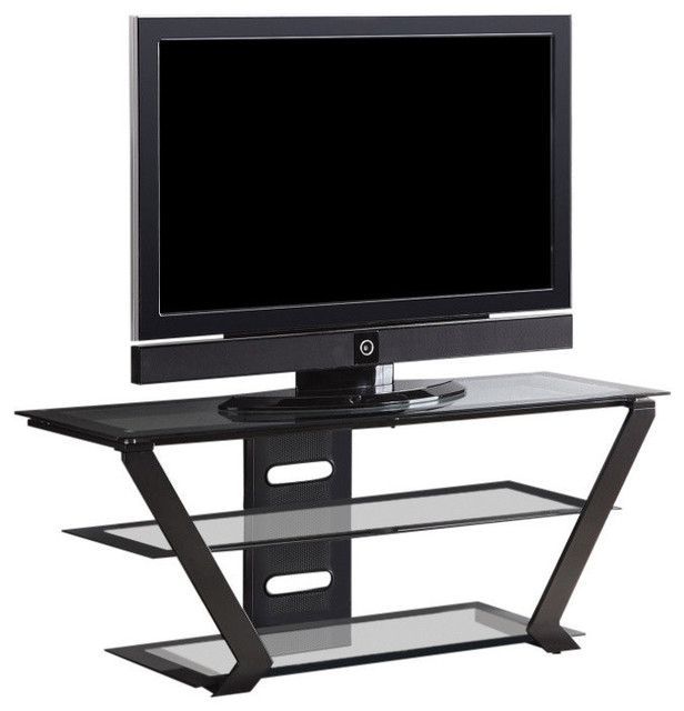 Fancy Contemporary Style Tv Console, Black – Contemporary Regarding Fancy Tv Cabinets (Photo 9 of 15)