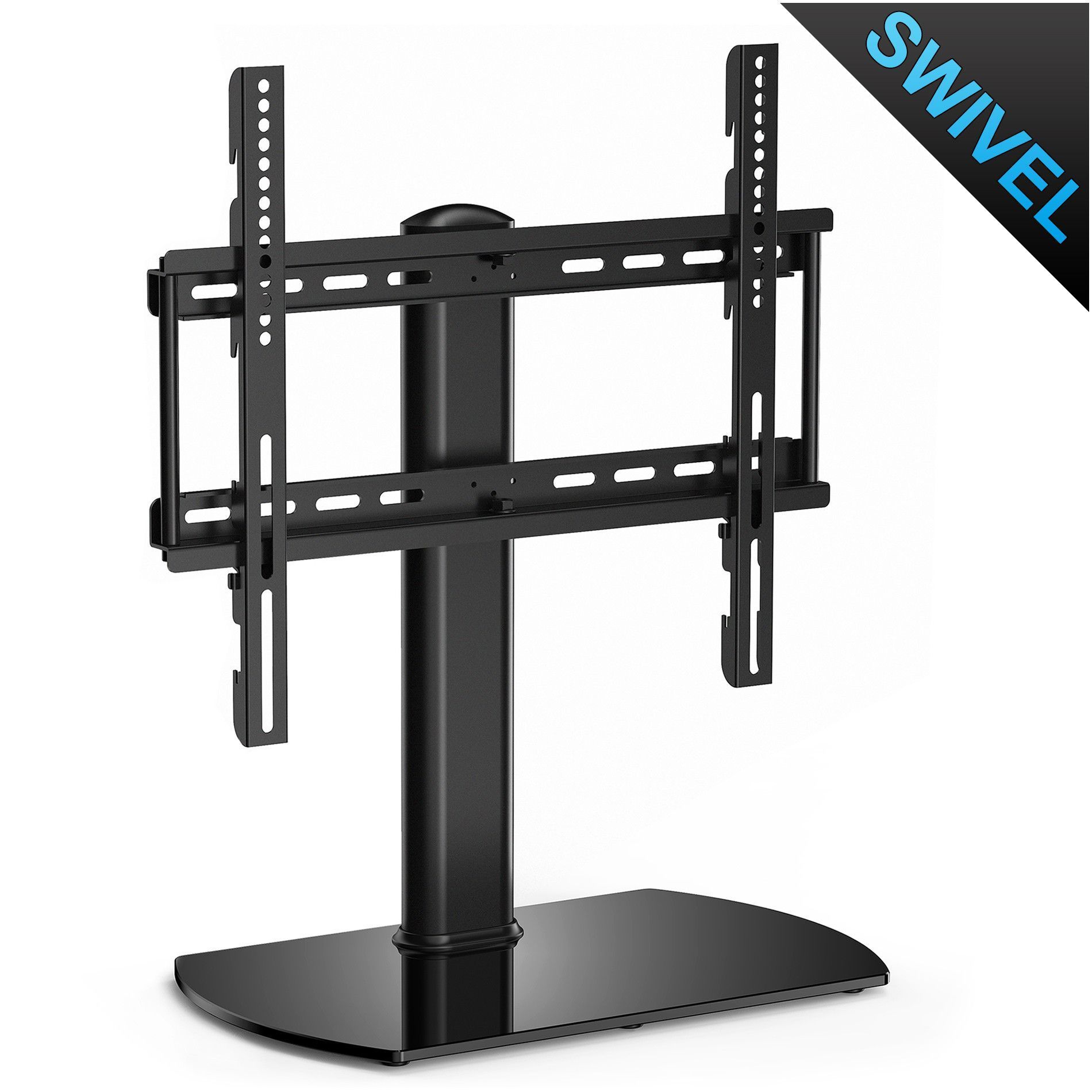 Fitueyes Universal Tabletop Tv Stand Pedestal Base Wall Regarding Modern Black Universal Tabletop Tv Stands (View 5 of 15)