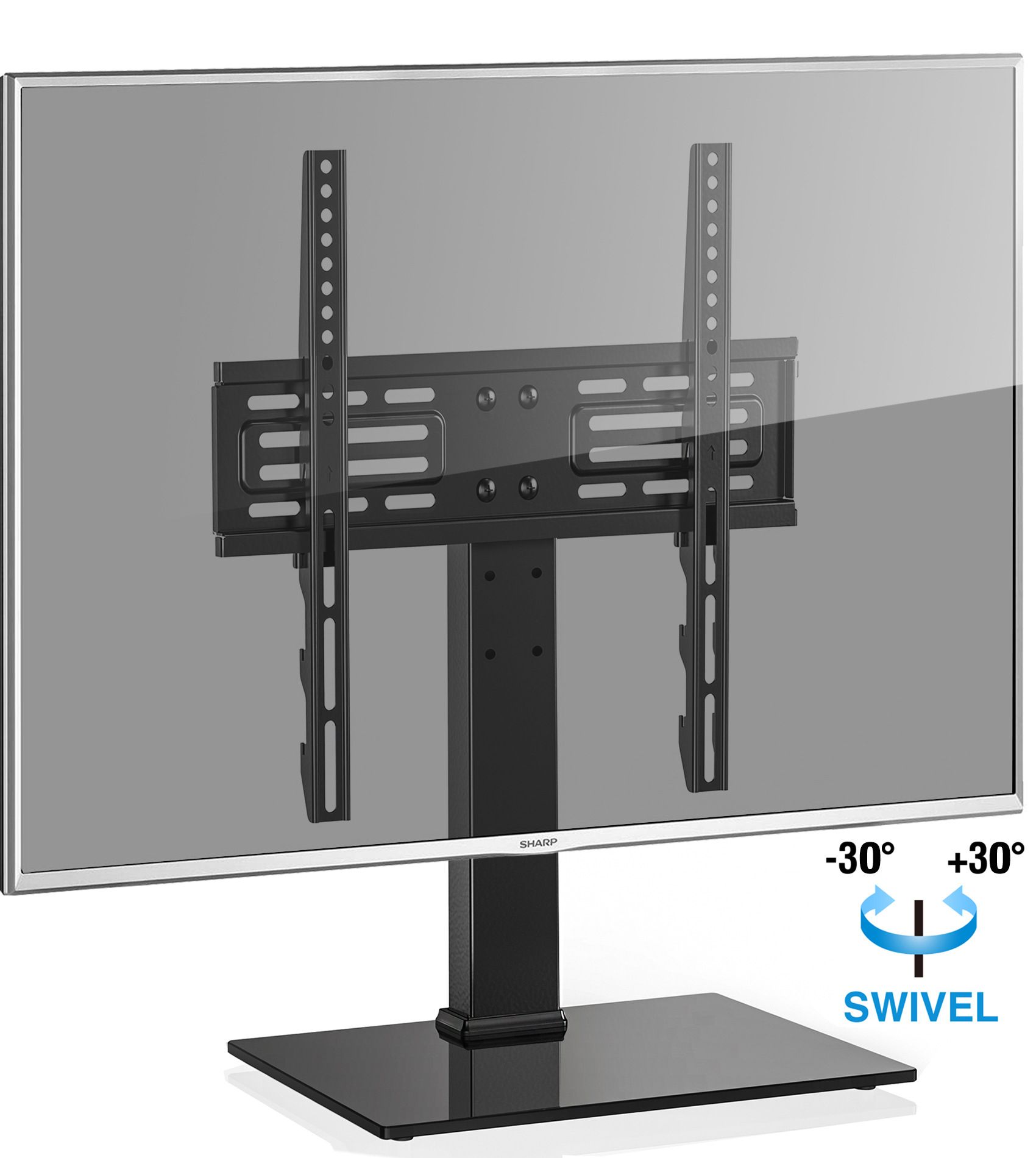 Fitueyes Universal Tv Stand For 27 Inch To 55 Inches Flat Intended For Universal Flat Screen Tv Stands (View 7 of 15)