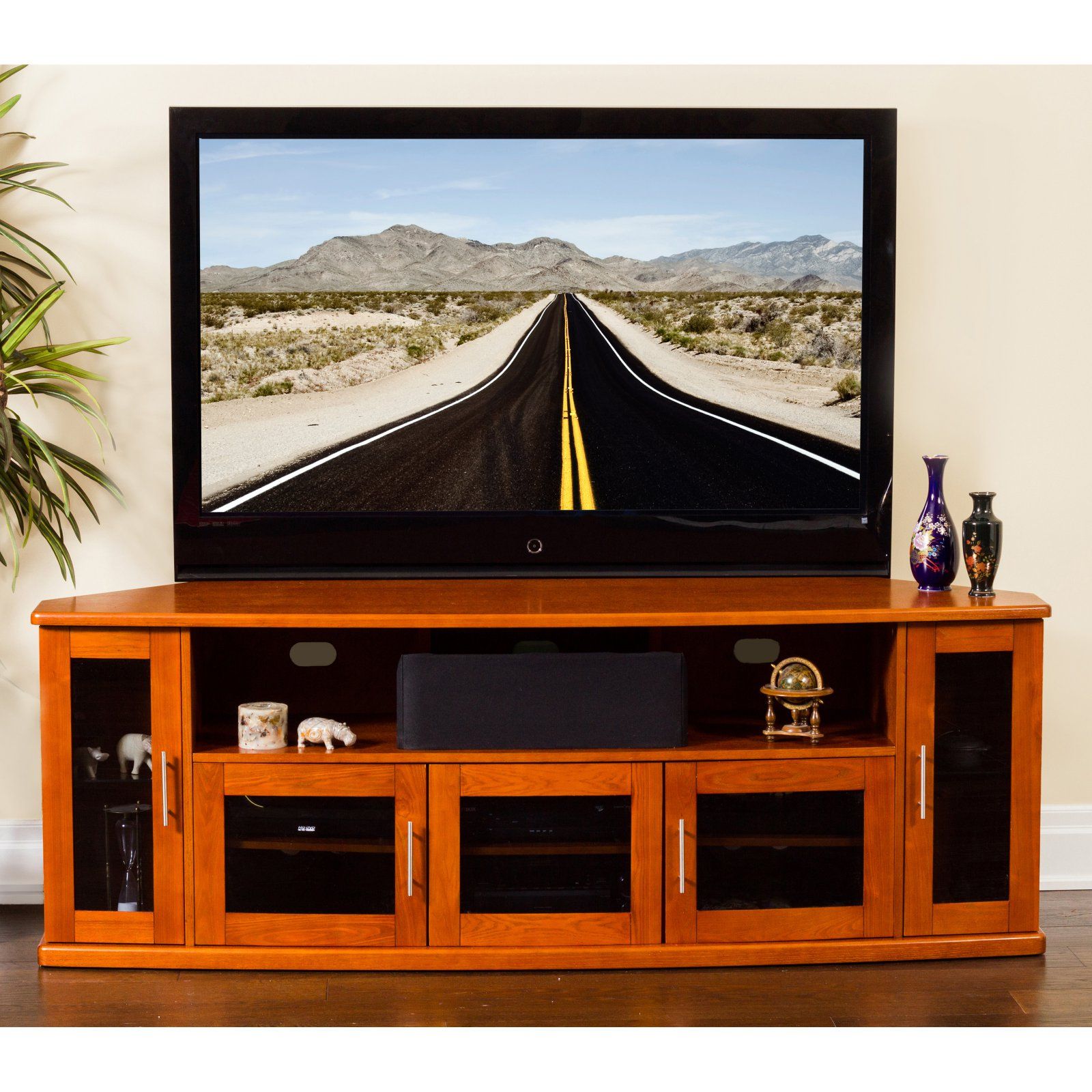 Flat Screen Tv Cabinet – 80 Inch – Walmart Inside Cheap Corner Tv Stands For Flat Screen (View 11 of 15)