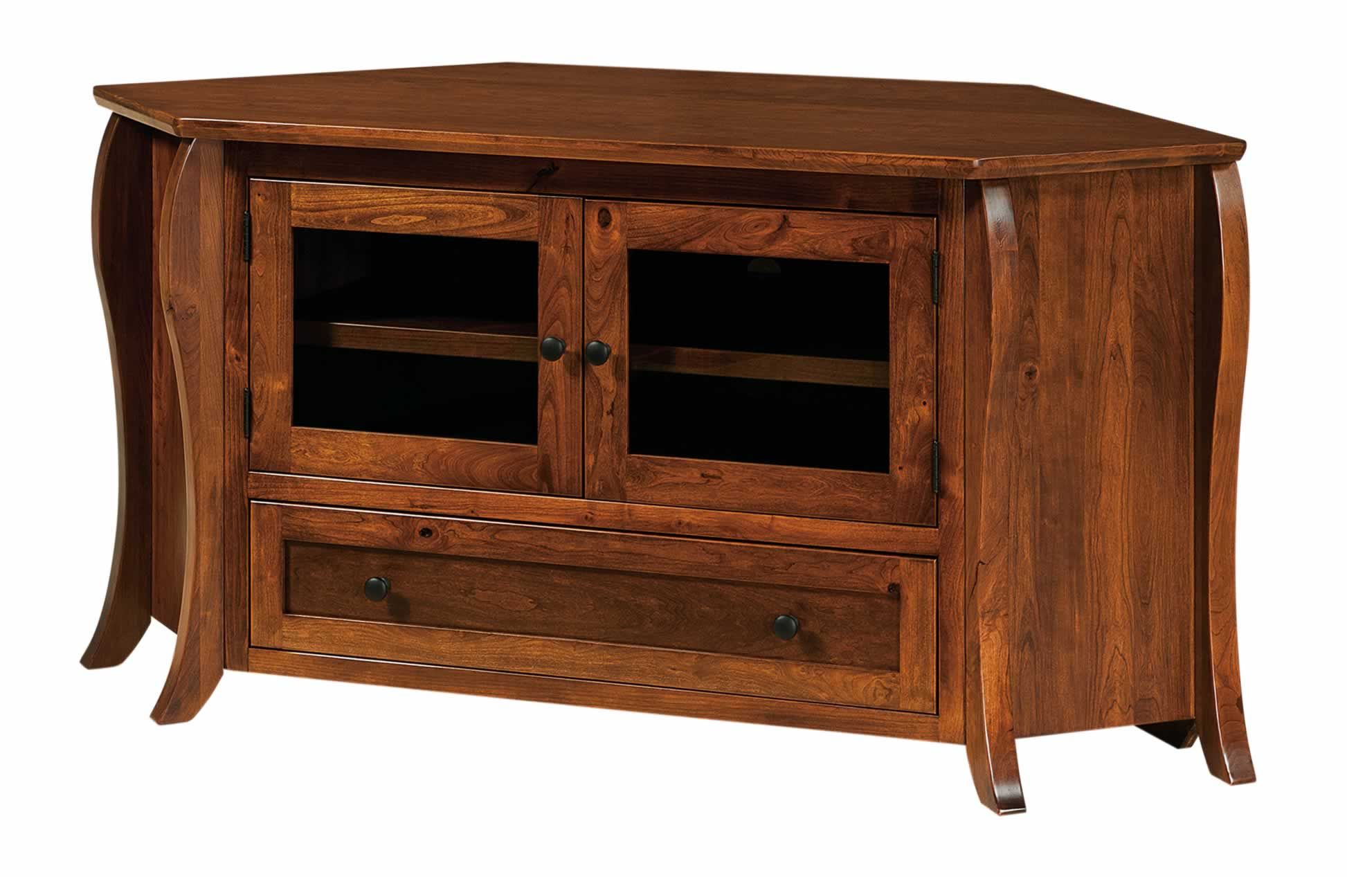 Flat Screen Tv Corner Cabinet – Heartland Amish Furniture With Regard To Flat Screen Tv Stands Corner Units (View 12 of 15)