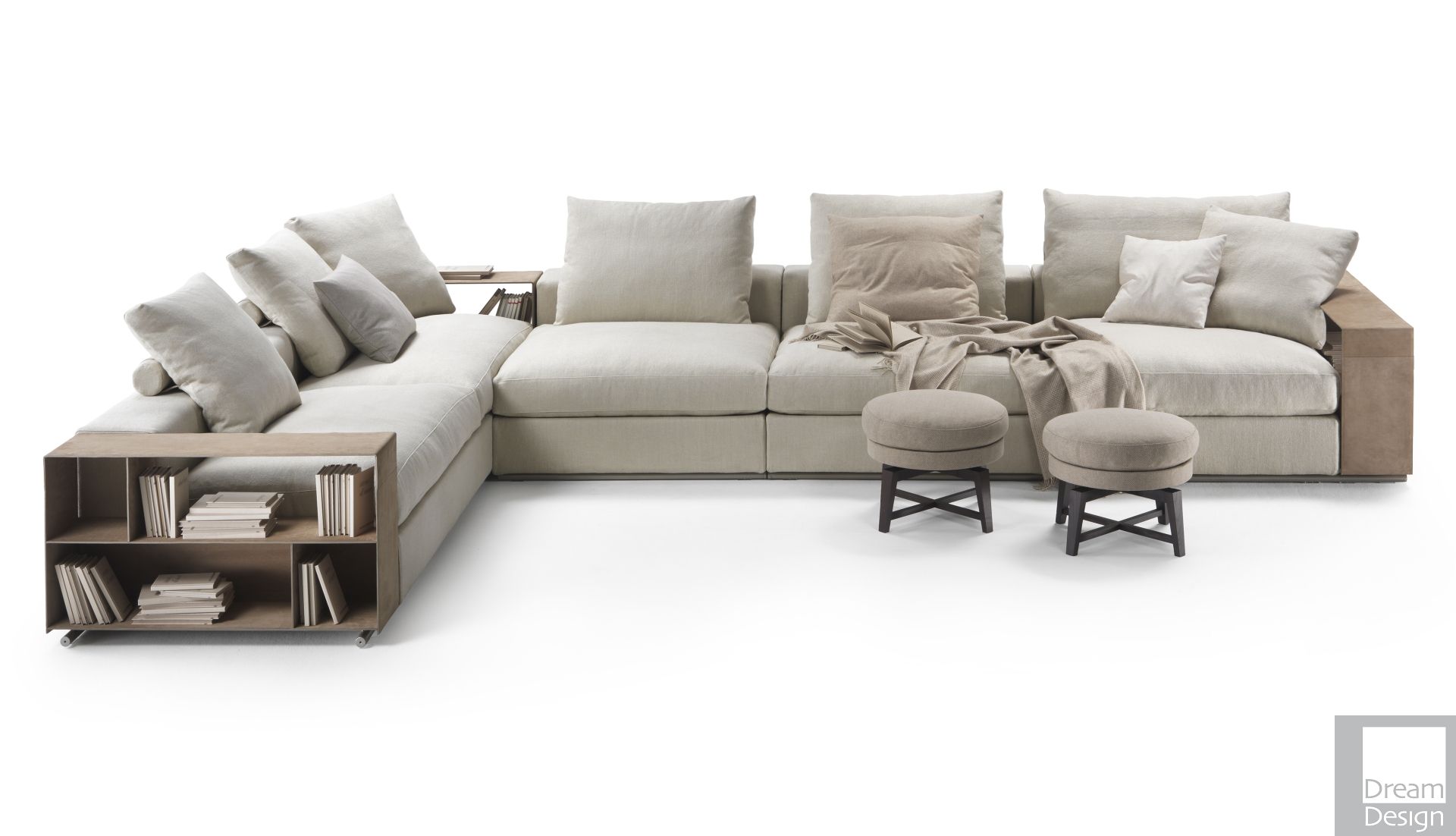 Flexform Groundpiece Modular Sofa – Dream Design Interiors Ltd Regarding Dream Navy 2 Piece Modular Sofas (View 1 of 15)