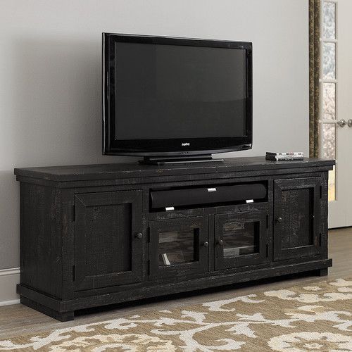 Found It At Joss & Main – Winslet Media Console | Black Tv In Modern Black Tv Stands On Wheels With Metal Cart (View 6 of 15)