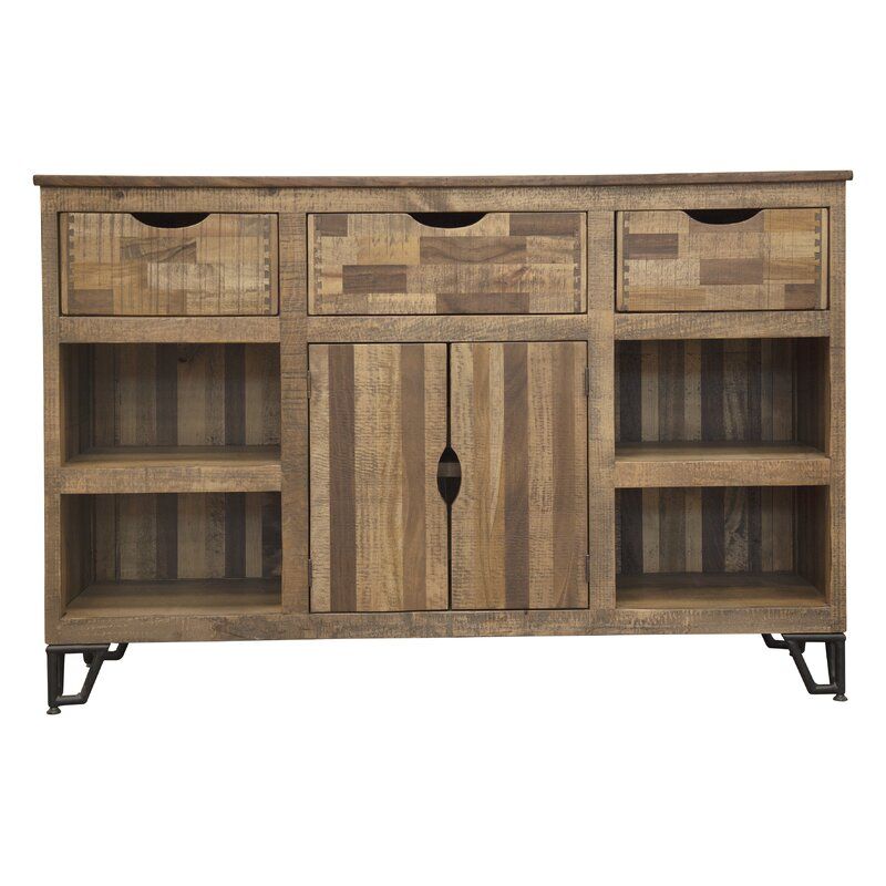 Foundry Select Monahan Solid Wood Tv Stand For Tvs Up To Pertaining To Giltner Solid Wood Tv Stands For Tvs Up To 65&quot; (View 14 of 15)