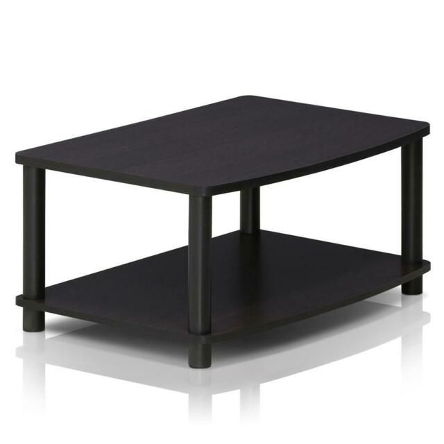 Furinno Turn N Tube No Tools 2 Tier Elevated Tv Stand Dark With Furinno 2 Tier Elevated Tv Stands (View 4 of 15)