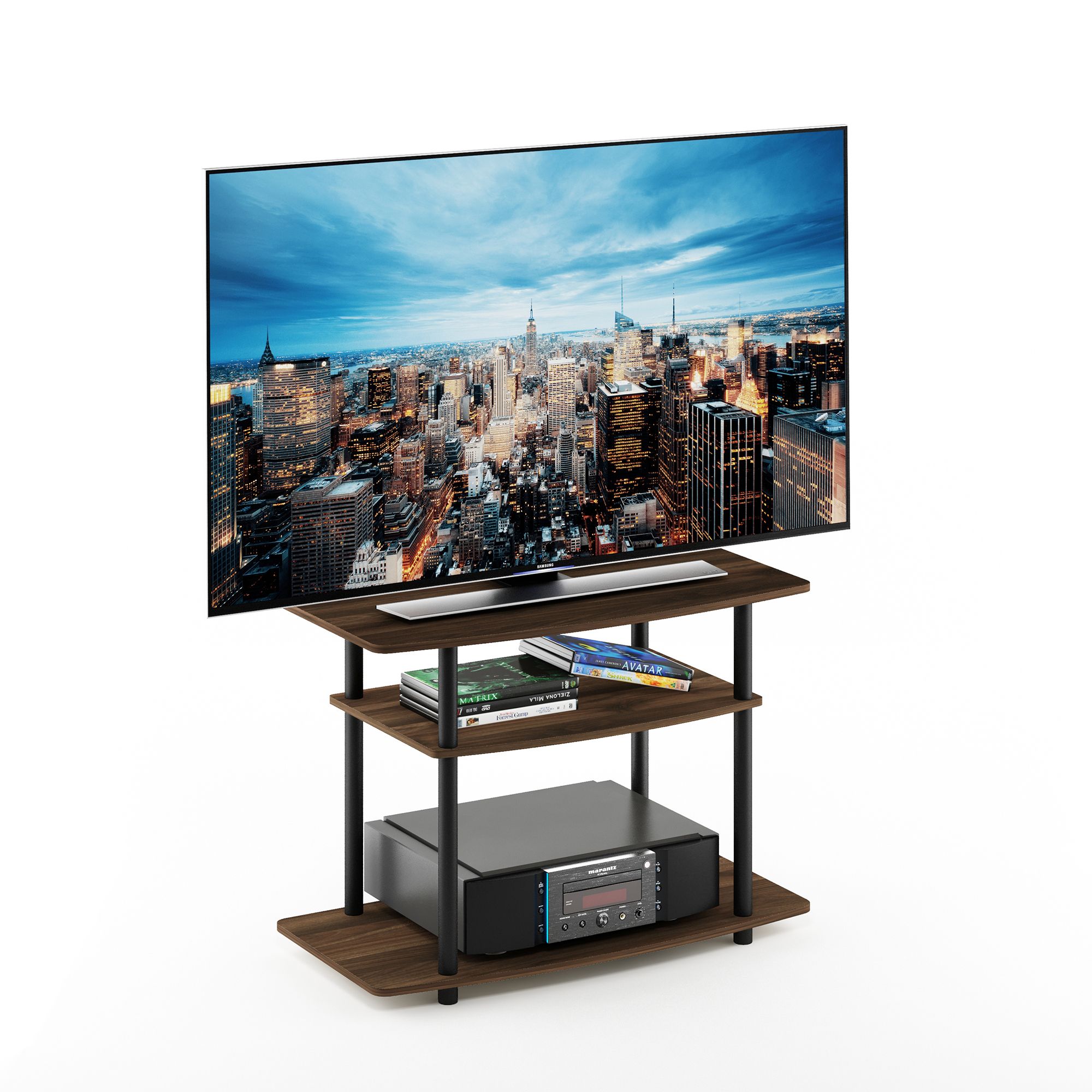 Furinno Turn N Tube No Tools 3 Tier Tv Stands With Classic Pertaining To Furinno Turn N Tube No Tool 3 Tier Entertainment Tv Stands (View 15 of 15)