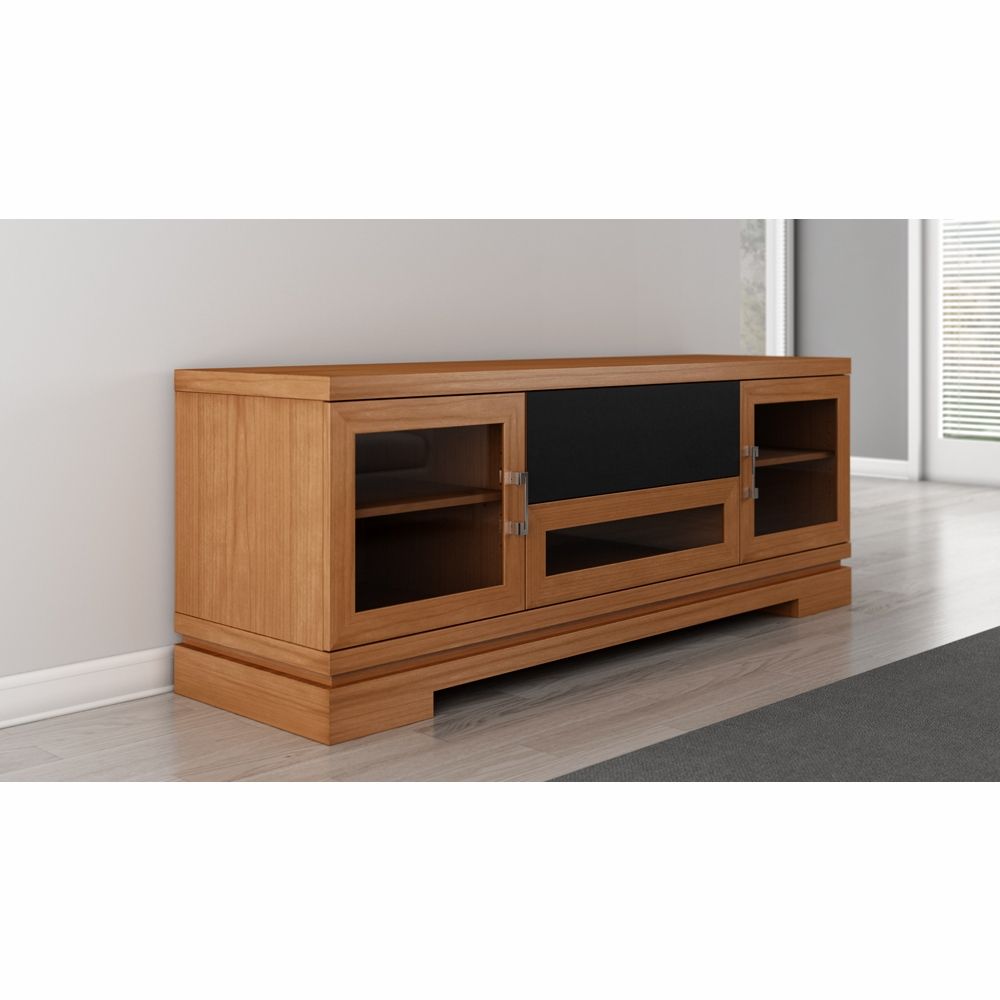 Furnitech – 70" Contemporary Asian Tv Stand Media Console For Wood And Glass Tv Stands For Flat Screens (Photo 13 of 15)