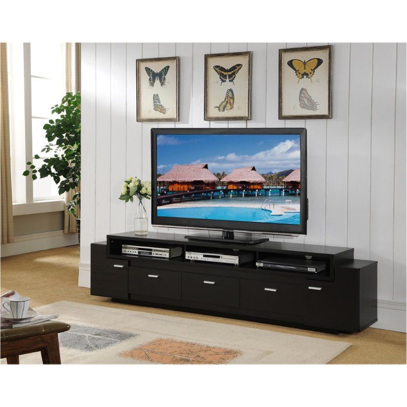 Furniture Of America Santex Contemporary 84 Inch Wood Tv With 84 Inch Tv Stand (View 1 of 15)