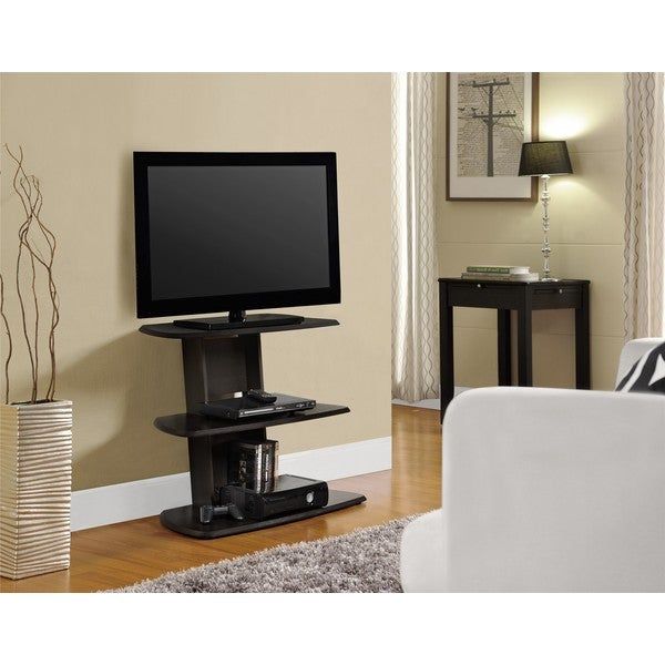 Galaxy 32 In Espresso Tv Stand Entertainement Center Media Intended For Tall Skinny Tv Stands (Photo 12 of 15)