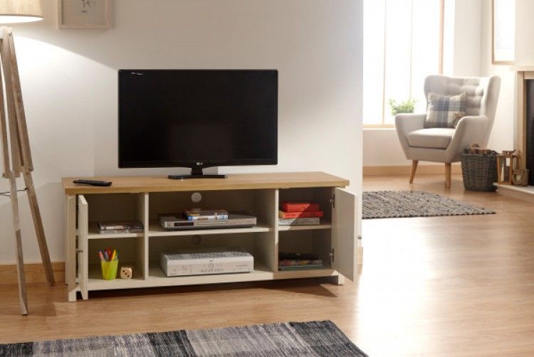 Gfw Lancaster Large Tv Cabinet In Creamgfw Within Lancaster Small Tv Stands (Photo 9 of 15)