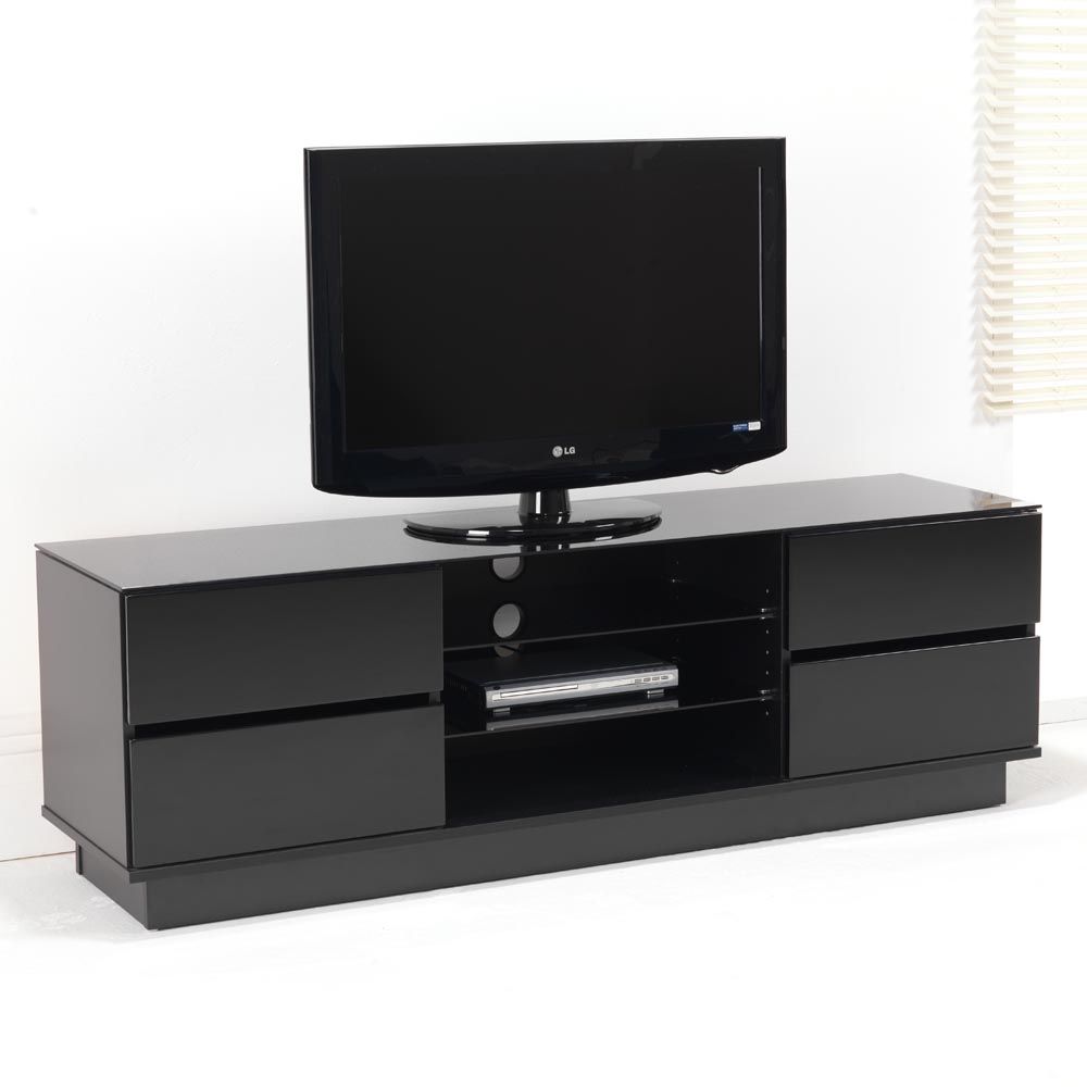 Gloss Black Tv Stand Inc (View 1 of 15)