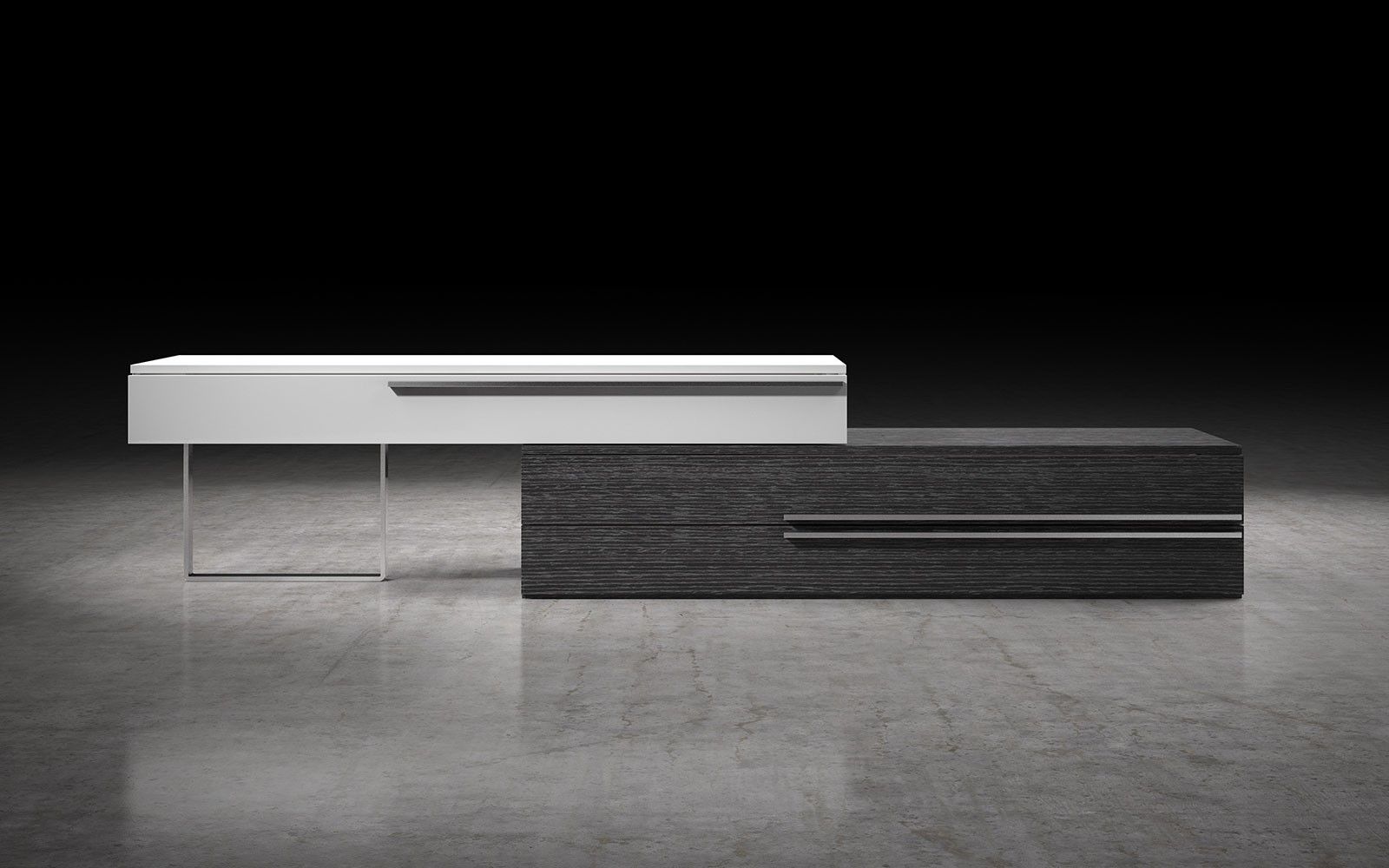 Grace White & Grey Lacquer Modern Tv Stands | Contemporary In Modern White Lacquer Tv Stands (Photo 14 of 15)