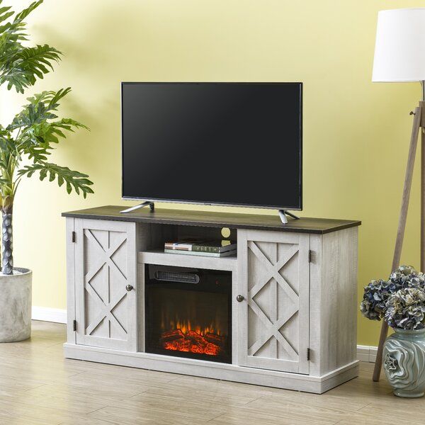 Gracie Oaks Earlimart Tv Stand For Tvs Up To 60" With Pertaining To Lorraine Tv Stands For Tvs Up To 60" With Fireplace Included (View 10 of 15)