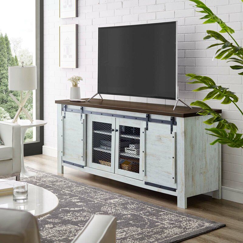 Gracie Oaks Kegley Tv Stand For Tvs Up To 85" & Reviews Intended For Griffing Solid Wood Tv Stands For Tvs Up To 85" (View 8 of 15)