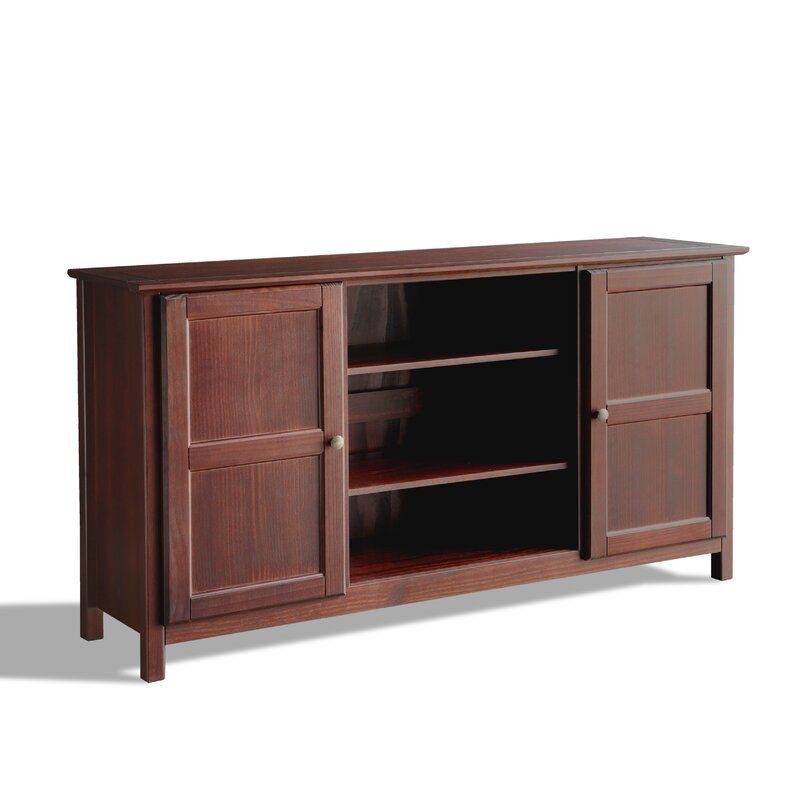 Grain Wood Furniture Shaker Solid Wood Tv Stand For Tvs Up Within Solid Pine Tv Stands (View 12 of 15)