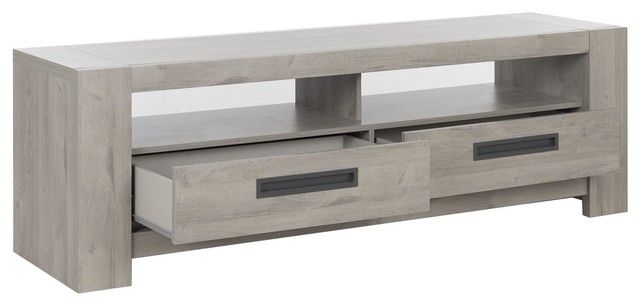 Grey Oak Tv Stand | Tyres2c Throughout Fulton Corner Tv Stands (View 8 of 15)