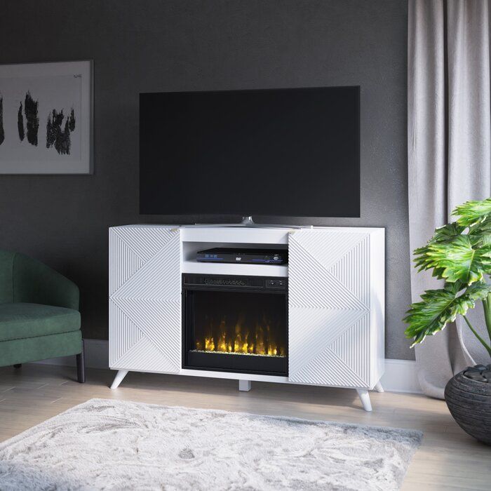 Halvorsen Tv Stand For Tvs Up To 65" With Fireplace Intended For Margulies Tv Stands For Tvs Up To 60" (View 6 of 15)