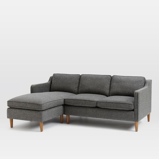 Hamilton 2 Piece Chaise Sectional | Upholstered Chaise Throughout 2pc Burland Contemporary Chaise Sectional Sofas (View 15 of 15)