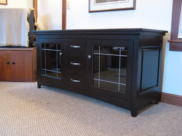 Hand Made Espresso Cherry Wide Screen Tv Stand With Regard To Wide Screen Tv Stands (Photo 12 of 15)