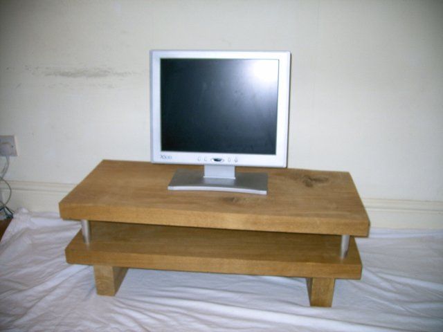 Handmade Contemporary Solid Oak Tv Stand Cabinet Pertaining To Contemporary Oak Tv Stands (View 15 of 15)