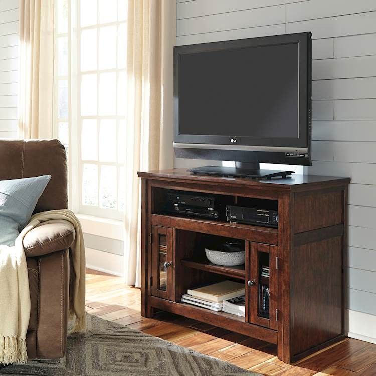 Harpan Reddish Brown Tv Stand – Speedyfurniture Intended For Brown Tv Stands (Photo 2 of 15)