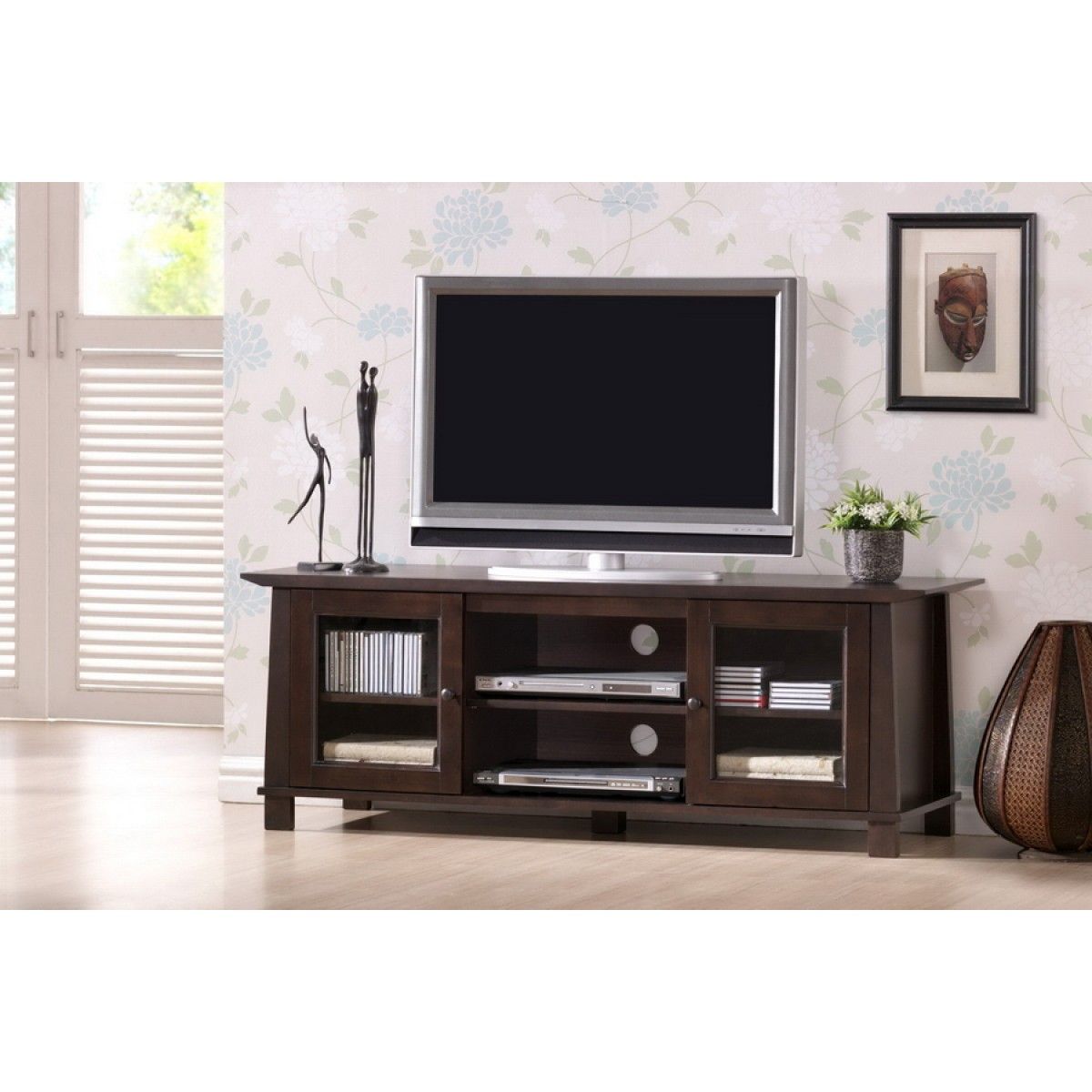 Havana Brown Wood Modern Tv Stand (plasma) | See White Intended For Tv Stands For Plasma Tv (Photo 2 of 15)