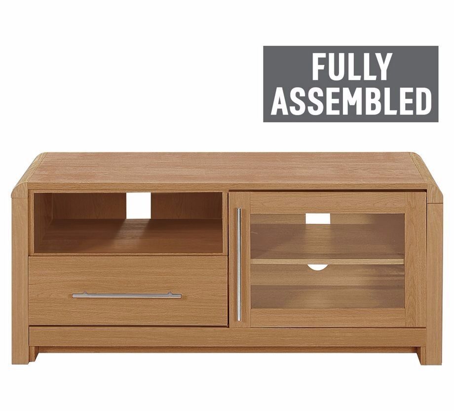 Heart Of House Elford Tv Unit, Tv Stand – Oak Effect | In Pertaining To Tv Unit Oak Effect (View 1 of 15)